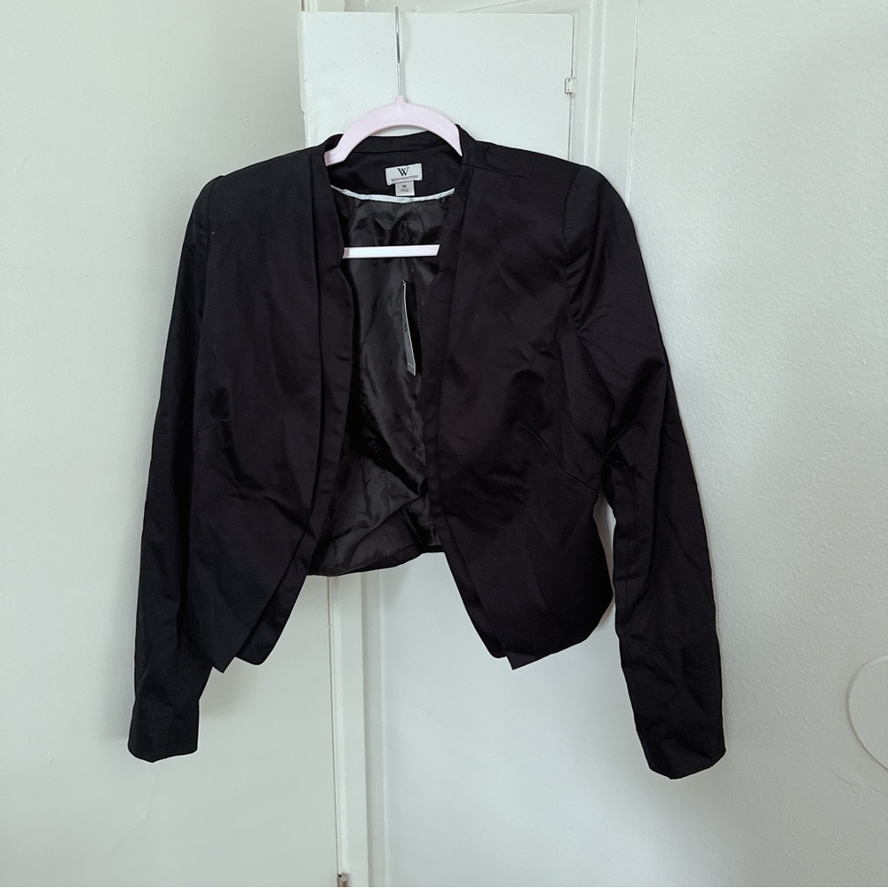 Worthington Blazer Jacket Womens US M Black